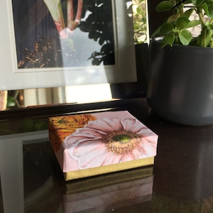 Kleine handgemaakte geschenkdoos, kleine geschenkdoos, geschenkdoos met deksel