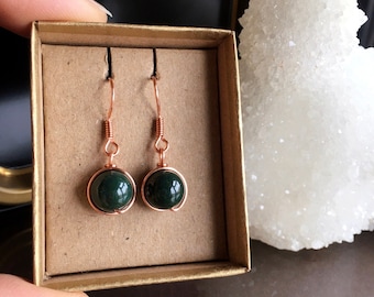 Bloodstone Earrings, Bloodstone Jewelry, Bloodstone Jewellery