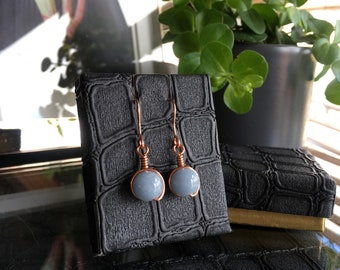 Minimalist Angelite Earrings: Blue Jewelry, Jewellery Gifts