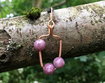 Lepidolite Pendant Necklace: Handmade Jewelry, Jewellery Gifts