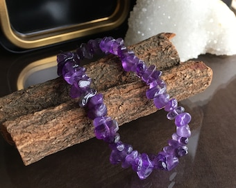 Amethyst Bracelet, Amethyst Jewelry, Amethyst Gifts, Beaded Bracelets