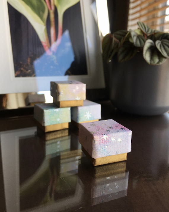 Tiny Handmade Gift Box Gift Box With Lid Tiny Gift Boxes Etsy