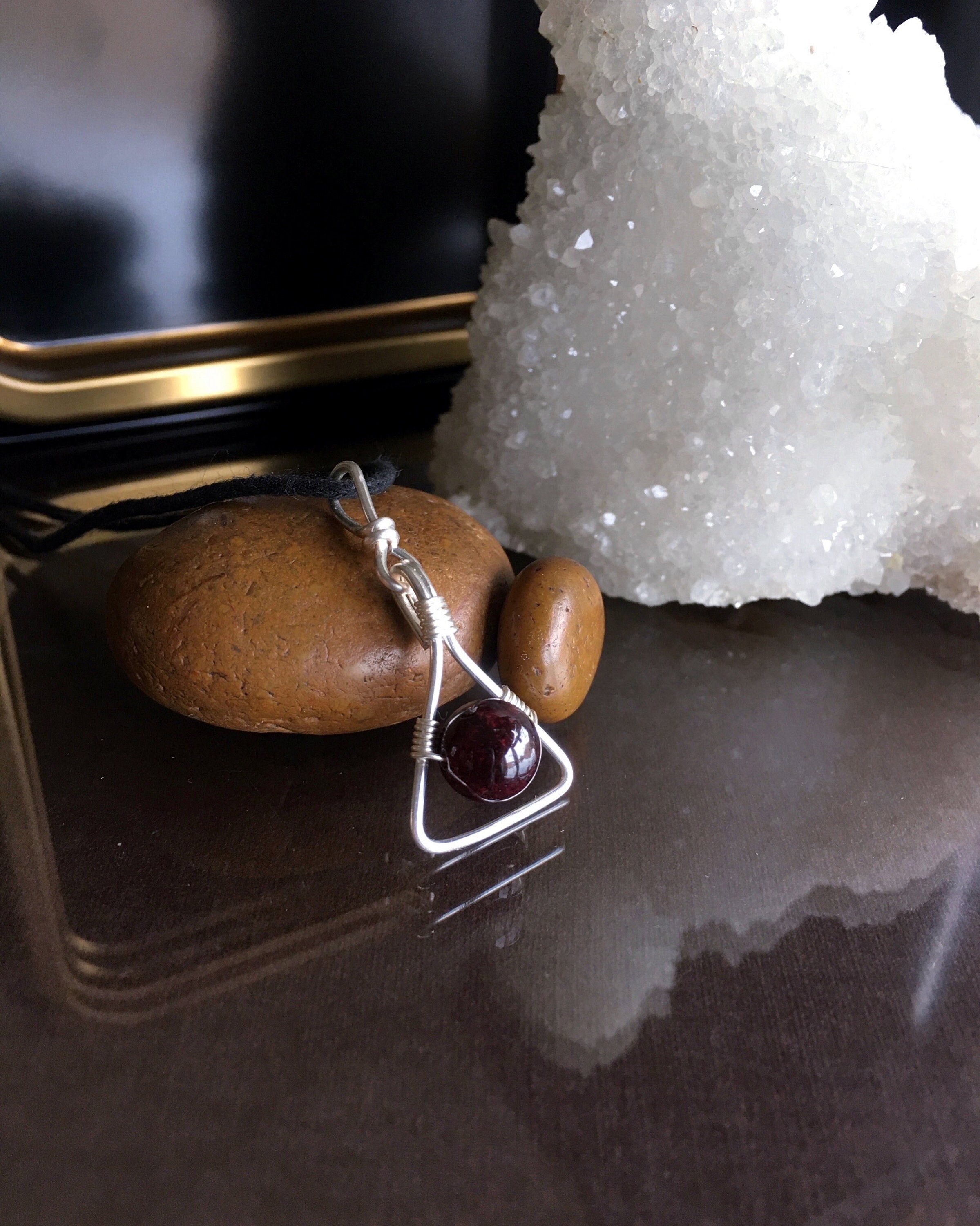 Garnet Necklace, Garnet Jewelry, Garnet Jewellery