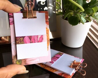 Miniature Clipboard, Small Clipboard, Clipboard with Paper