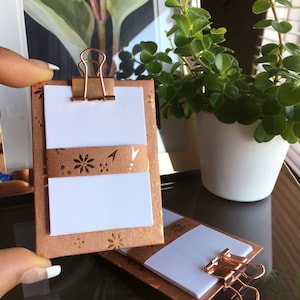 Miniature Clipboard, Mini Clipboard, Small Clipboard, Clipboard with Paper