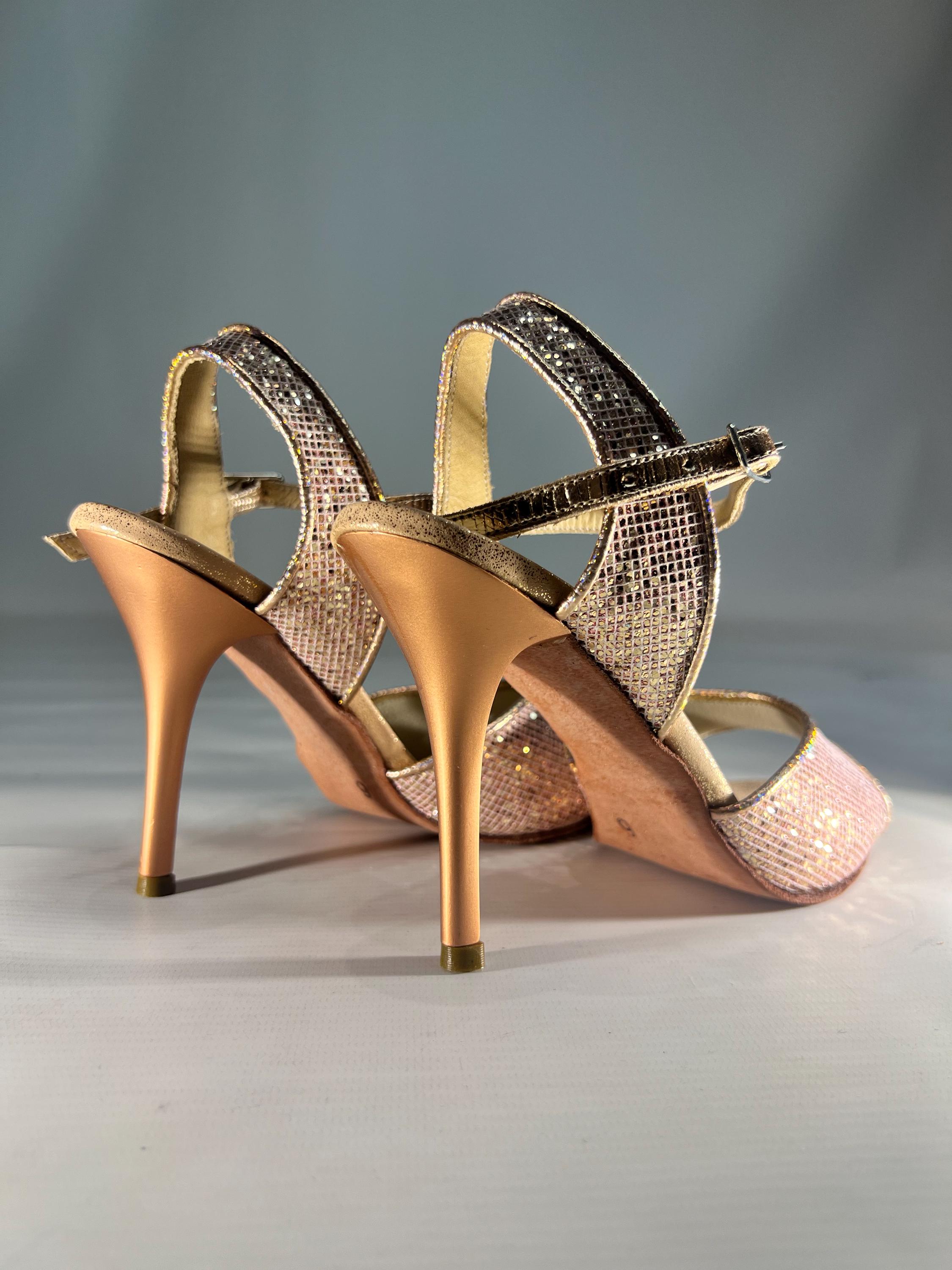 Madreselvaアルゼンチンタンゴシューズ　ピンク ハイヒール 8cm Tango Shoes B658 R - Madreselva Zapatos