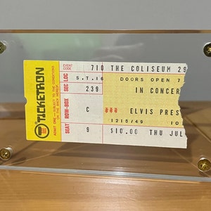 Presente de Elvis abaixo de 30 dólares, ingresso para show de Elvis, recordações de Elvis, Elvis 1975, Elvis autêntico, compre presentes antecipadamente, documentário de Elvis