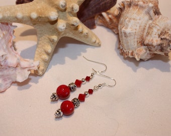 Micara - Coral Petals - Earrings