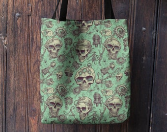 Steampunk & Skulls Tote