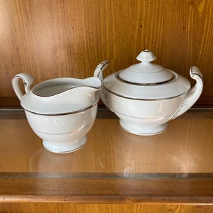 Vintage Harmony House Silver Melody Creamer and Sugar Set