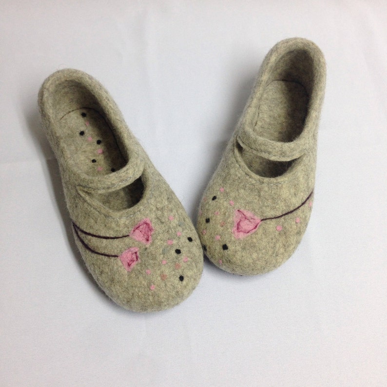 cushy felt clog slippers
