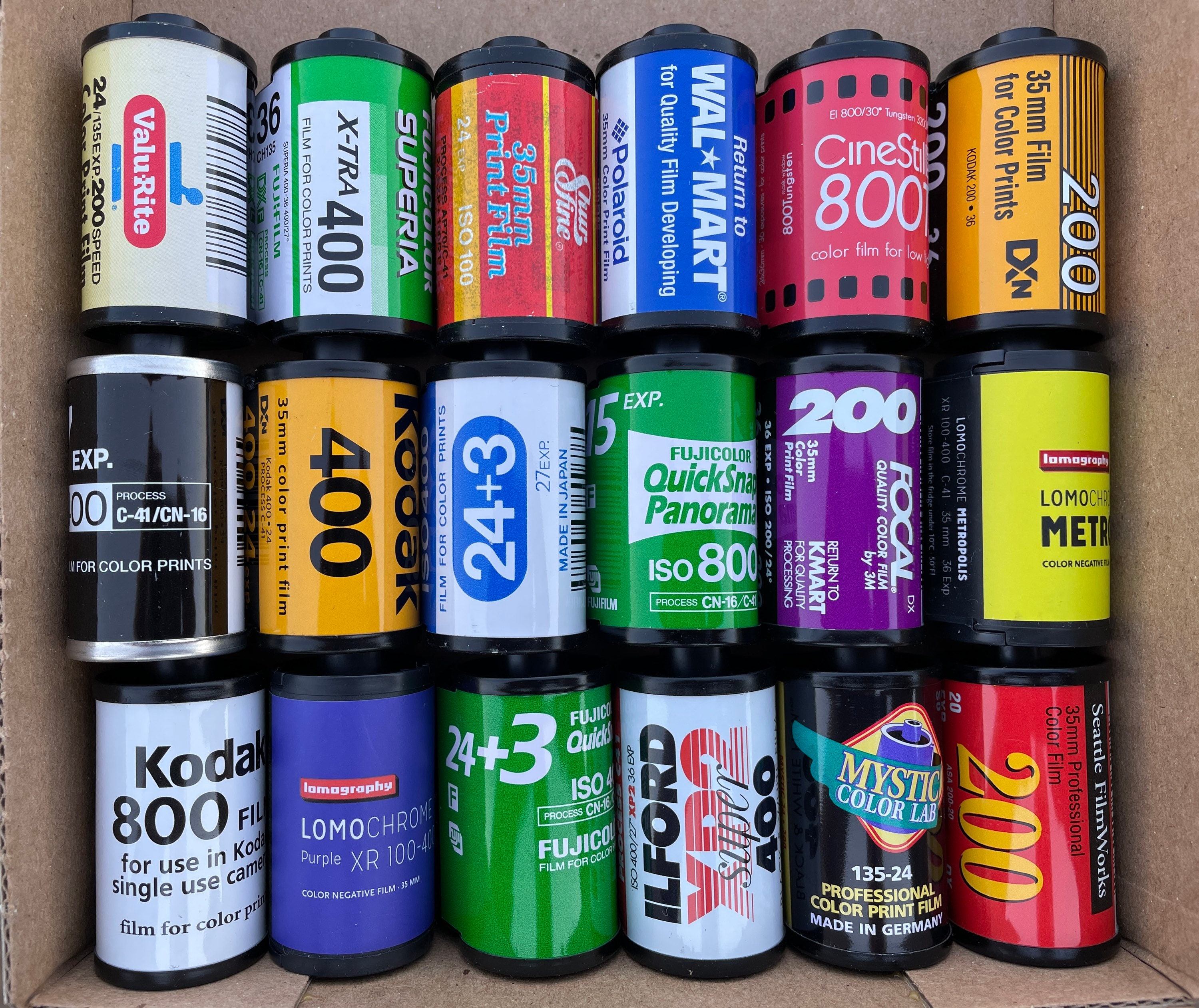 Old film canisters