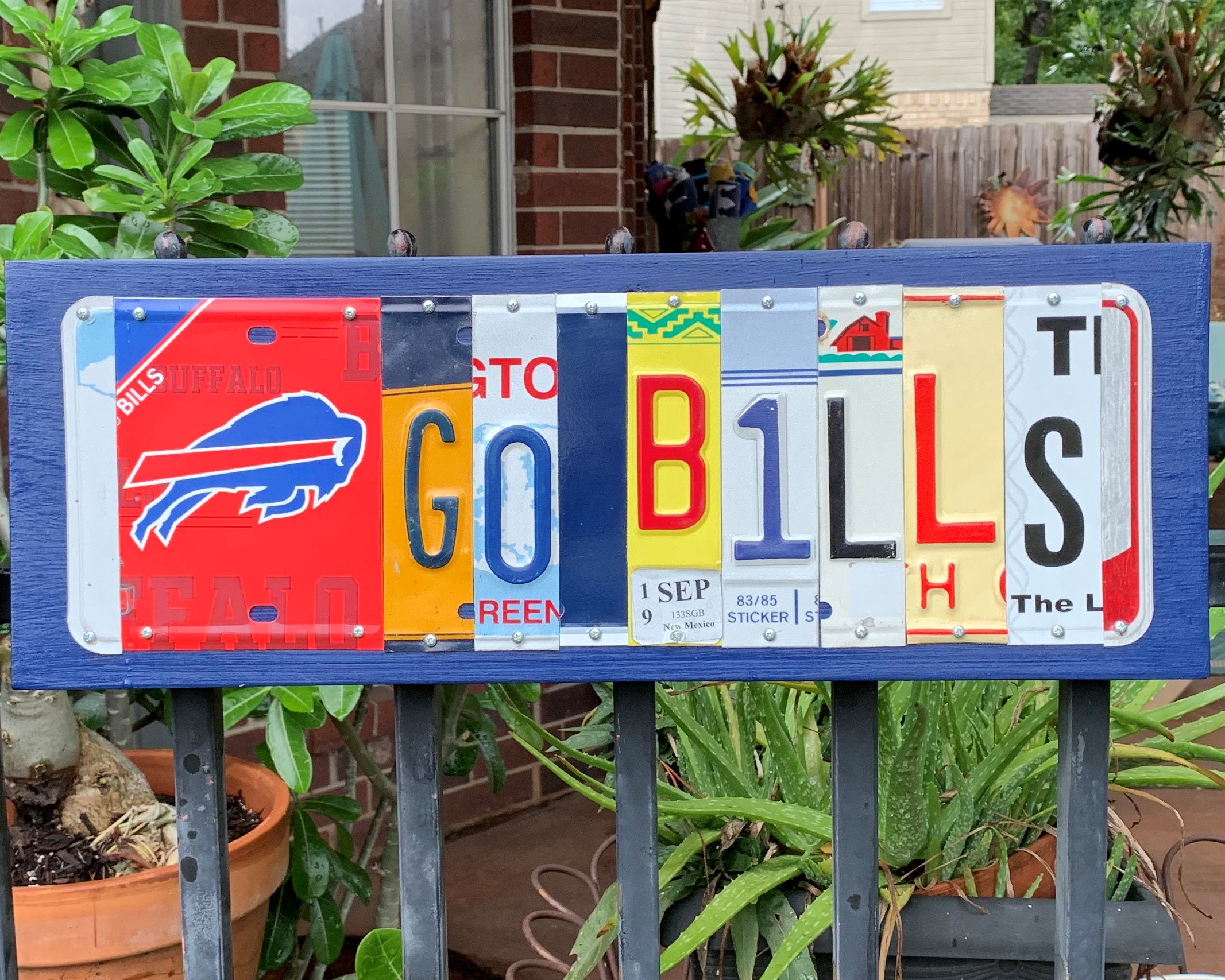 Buffalo Bills Plate - Etsy