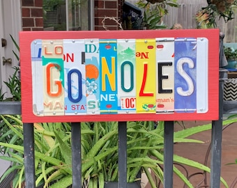 GO NOLES  - custom Florida State Seminoles - FSU -  license plate sign