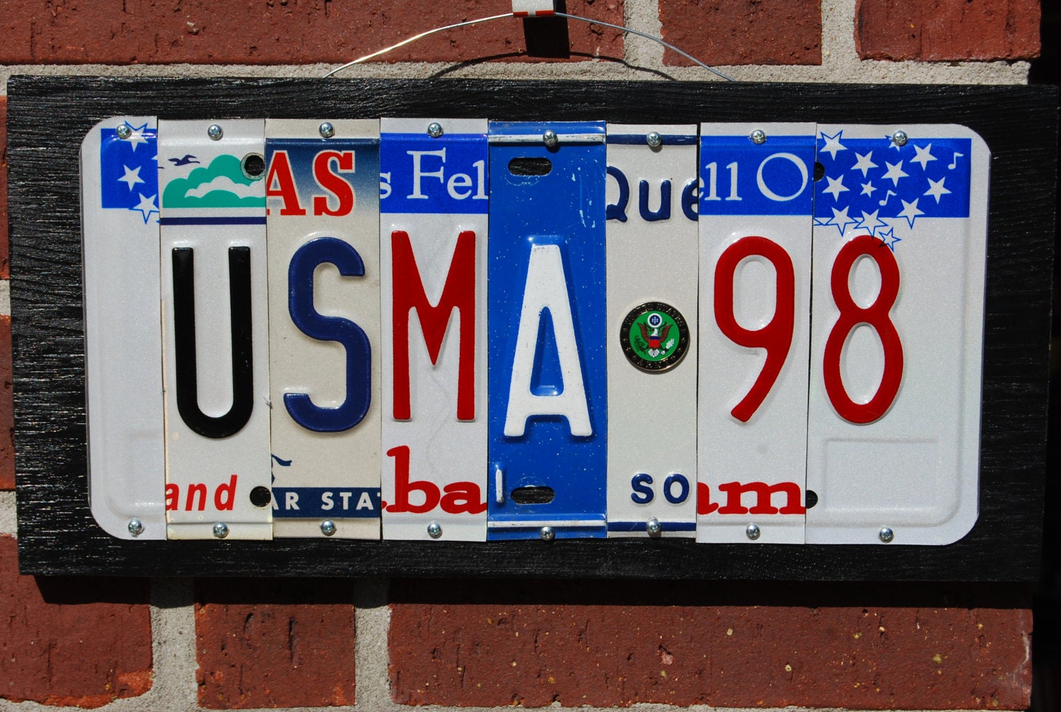 Custom 6 letter license plate sign Etsy
