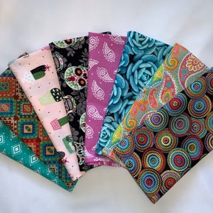 Fiesta cloth napkin set, Cinco de Mayo, eclectic mismatched table decor, eco-friendly, cotton, variety bundle, farmhouse, hostess gift