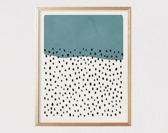 Abstract print - Mid century modern kids wall art - Children's art - Kids room decor - Nursery room interior decor  - DIGITAL DOWNLOAD 16x20