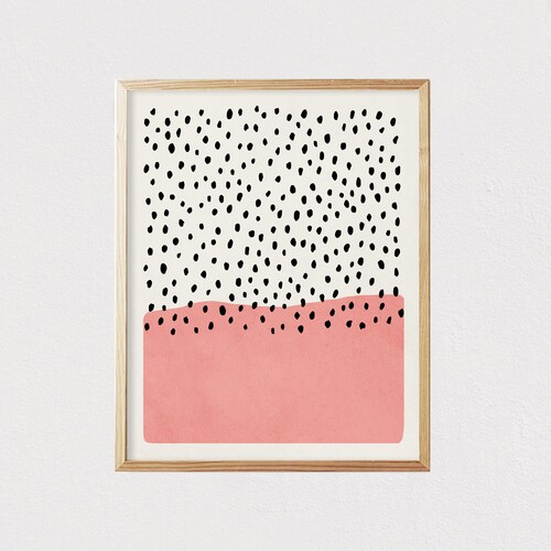 Yellow Star Mid Century Modern Kids Wall Art Etsy