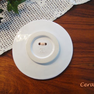 Personalized wedding ring dish, Personalized white ceramic ring dish PRAGUE. image 4