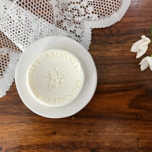 7 cm small round soap dish with ceramic drain image 4