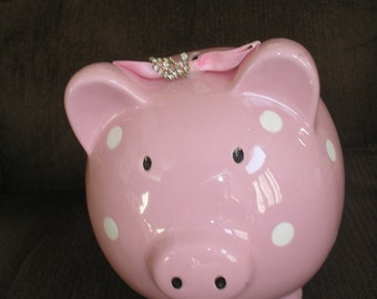 Pink piggy bank