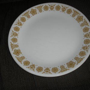 Vintage Corelle Golden  Butterfly  10 inch dinner plates