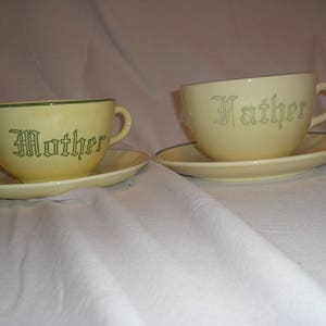 Coffee cups and saucers