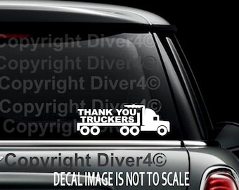 Semi Truck Decal Vinyl Decal Trucker Sticker Gift For Him TRUCKER DECAL Truck Driver Truck Yeah Decal Tractor Trailer Decal -
