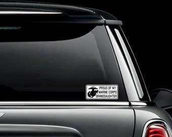 NV-4073 My Granddaughter Is In The US Navy Bumper Sticker Window Decal