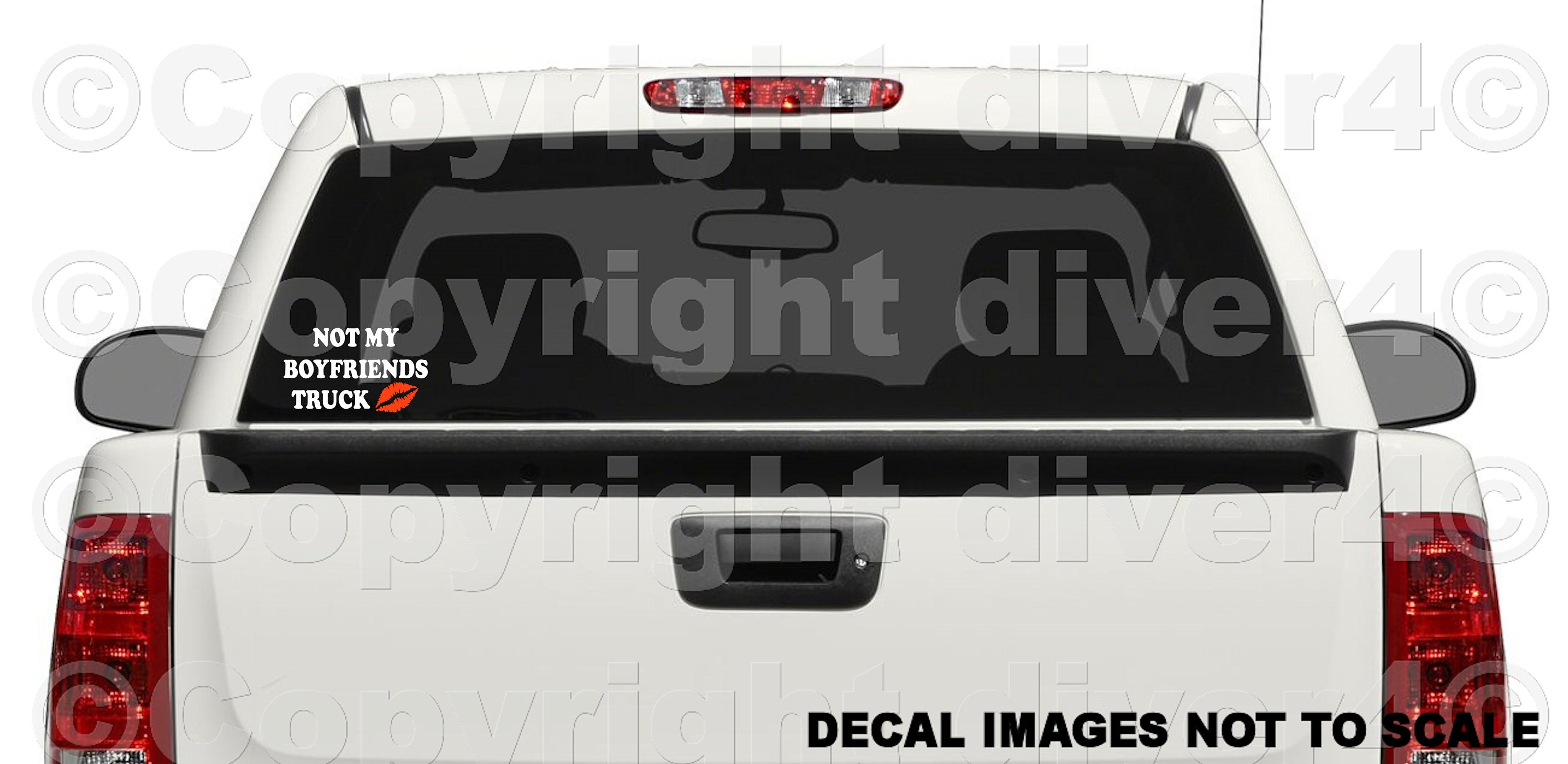 Not My BoyFriends Truck Car Truck Van Window or Bumper Sticker Etsy