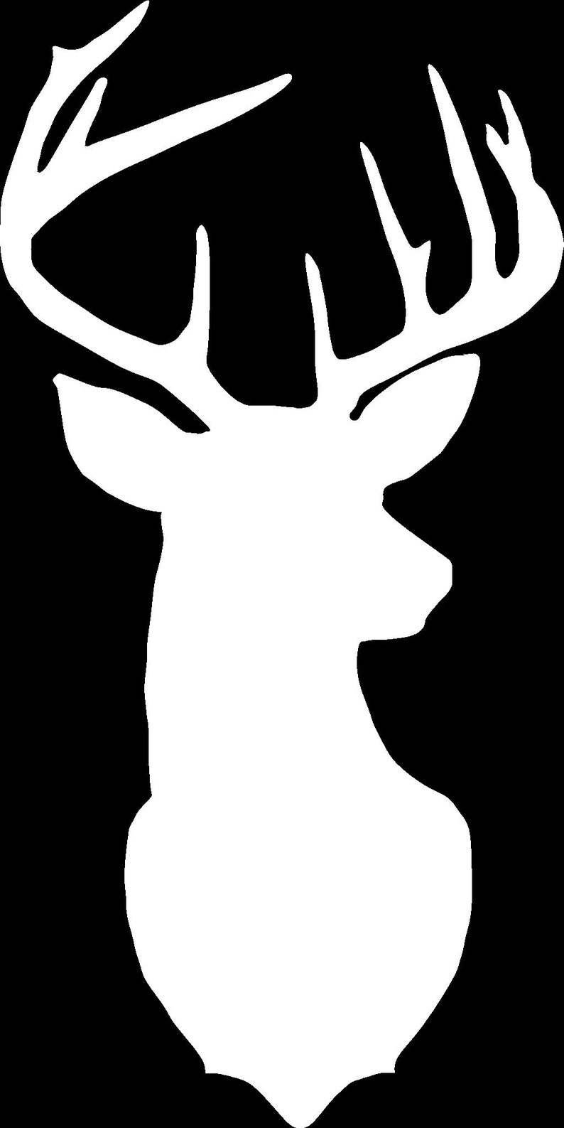 Buck Head Silhouette Custom Car Truck Van Window or Bumper | Etsy