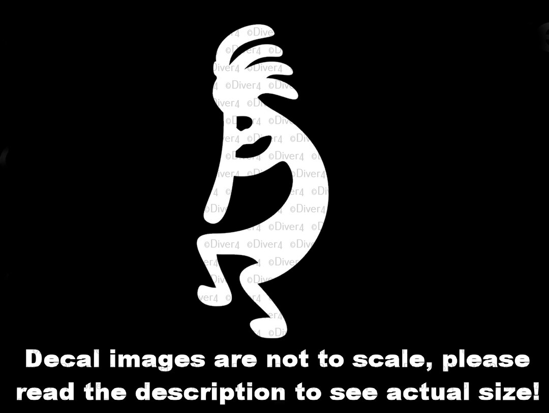 Kokopelli Fertility Deity and Good Luck Symbol Truck Van Window Decal