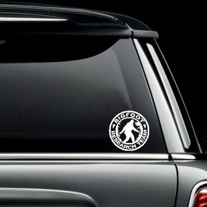 Bigfoot Research Team Sasquatch Custom Car Truck Van Window or Bumper Sticker Vinyl Decal