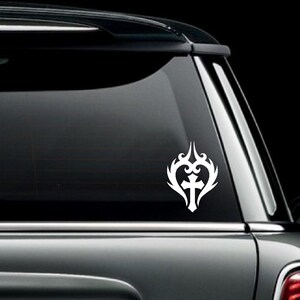Tribal Heart with Cross Christian Car Truck Van Window or Bumper Sticker Vinyl Decal