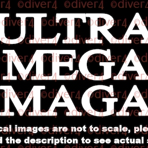 ULTRA MEGA MAGA Truck Van Window Decal or Bumper Sticker Vinyl Decal