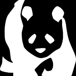 Walking Panda Bear Custom Car Truck Van Window or Bumper Sticker Vinyl Decal
