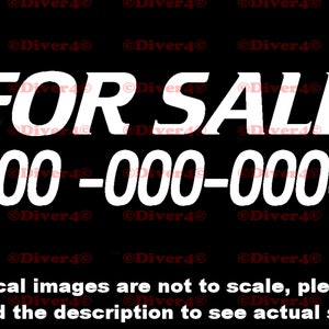 Custom For Sale Car Truck Van Window or Bumper Sticker Vinyl Decal