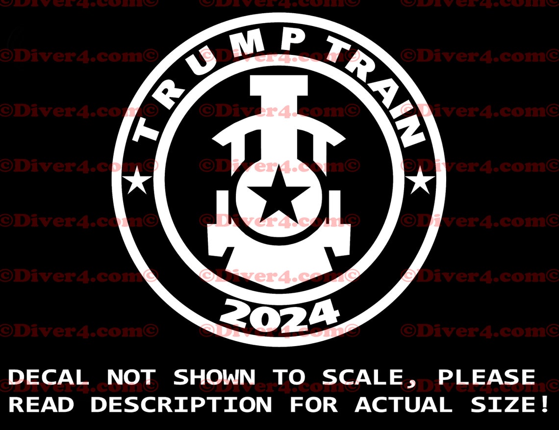 Trump Train 2024 Car Truck Van Window or Bumper Sticker Vinyl Etsy