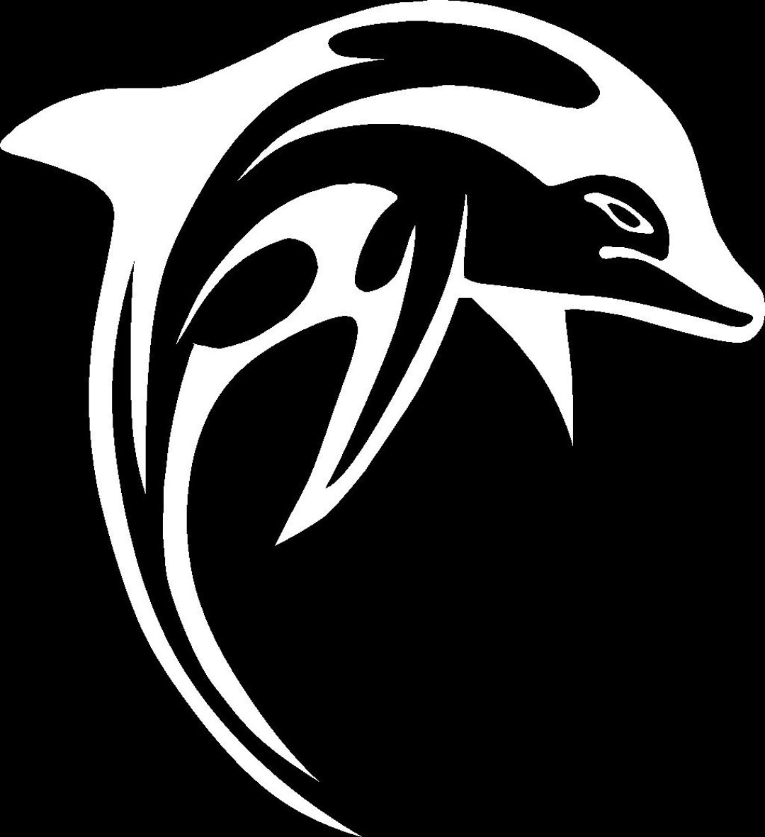 Tribal Dolphin Custom Car Truck Van Window or Bumper Sticker Vinyl ...