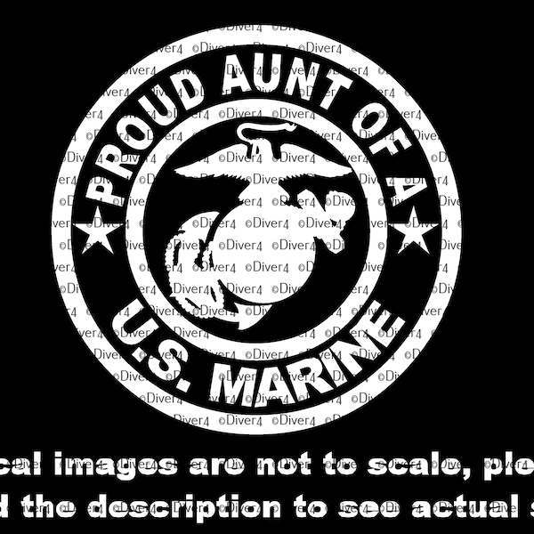 Proud Aunt of a US Marine Truck Van Window Decal Cut Vinyl Decal Sticker