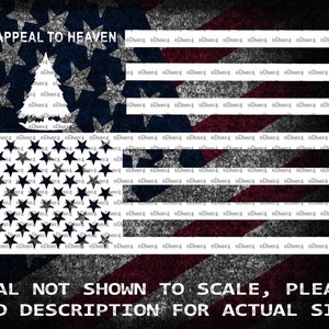 An Appeal To Heaven In Inverted US Flag Car Van Truck Sticker Cut Vinyl Decal