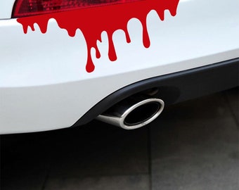 Blood Flowing Dripping Custom Car Truck Van Window or Bumper Sticker Vinyl Decal