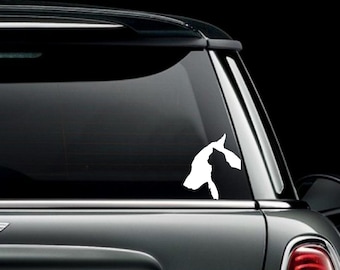 Dog and Cat Silhouette Car Truck Van Window or Bumper Sticker Vinyl Decal