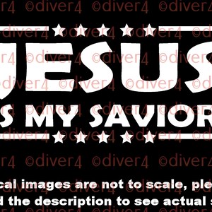 Christian Jesus is my Savior Truck Van Window Decal or Bumper Sticker Vinyl Decal Trump