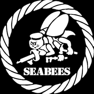 US Navy Seabees Logo Custom Car Truck Van Window or Bumper Sticker Vinyl Decal