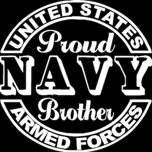 Proud Navy Brother Seal Car Truck Van Window or Bumper Sticker Vinyl Decal