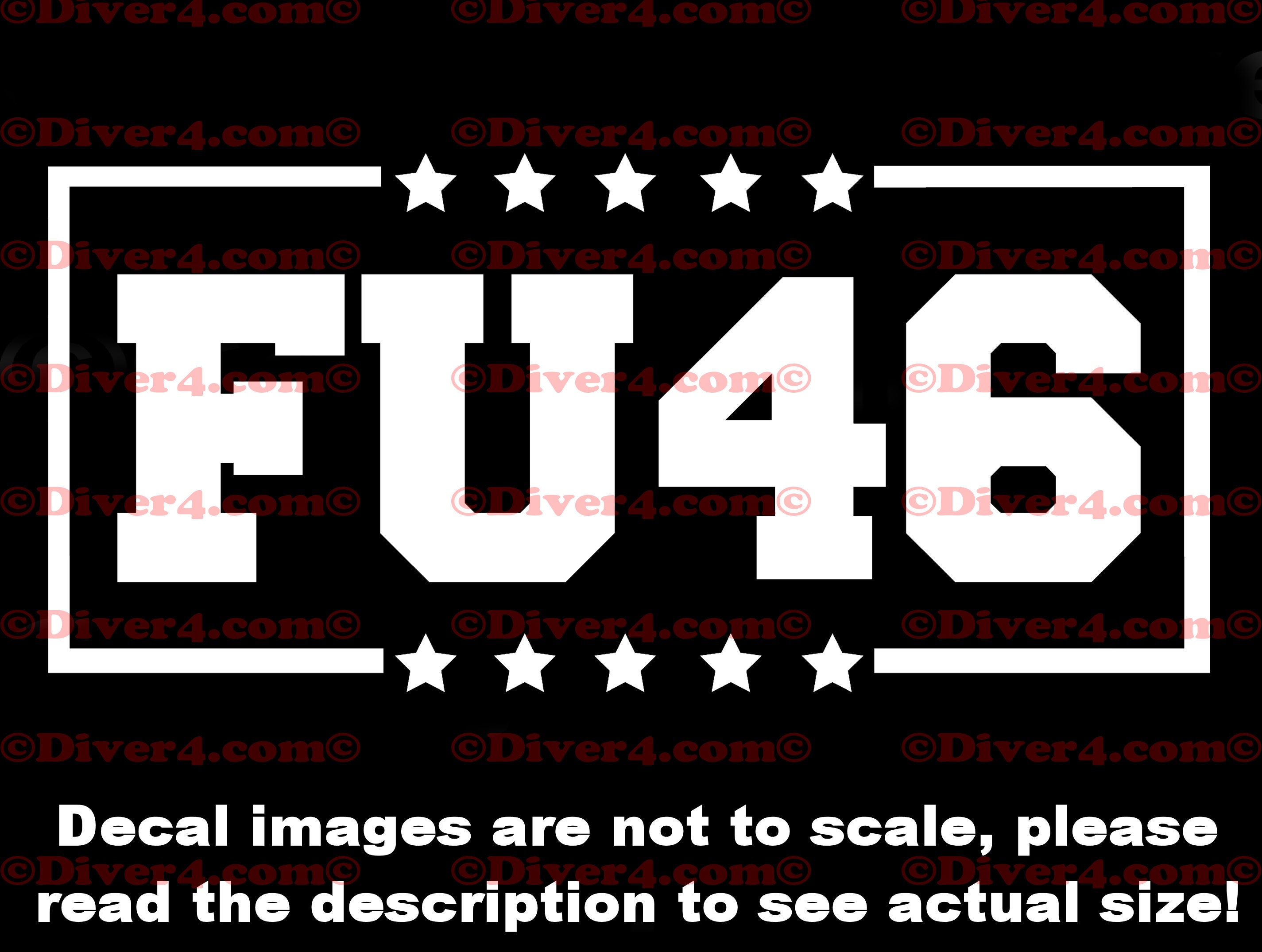FU46 Anti Biden Car Truck Van Window or Bumper Sticker Vinyl | Etsy