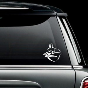 Tribal Flying Bat Car Truck Van Window or Bumper Sticker Vinyl Decal
