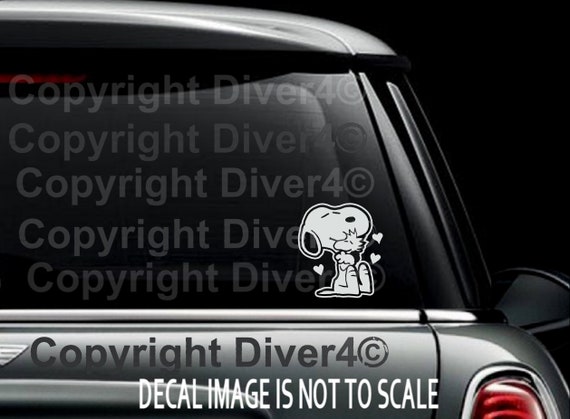 SNOOPY I/'M NOT LAZY 5 X 6 VINYL CAR TRUCK WINDOW DECAL STICKERS