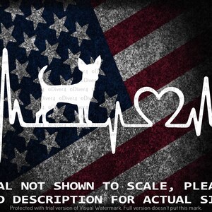 Chihuahua In A Heartbeat Car Van Truck Sticker Cut Vinyl Decal